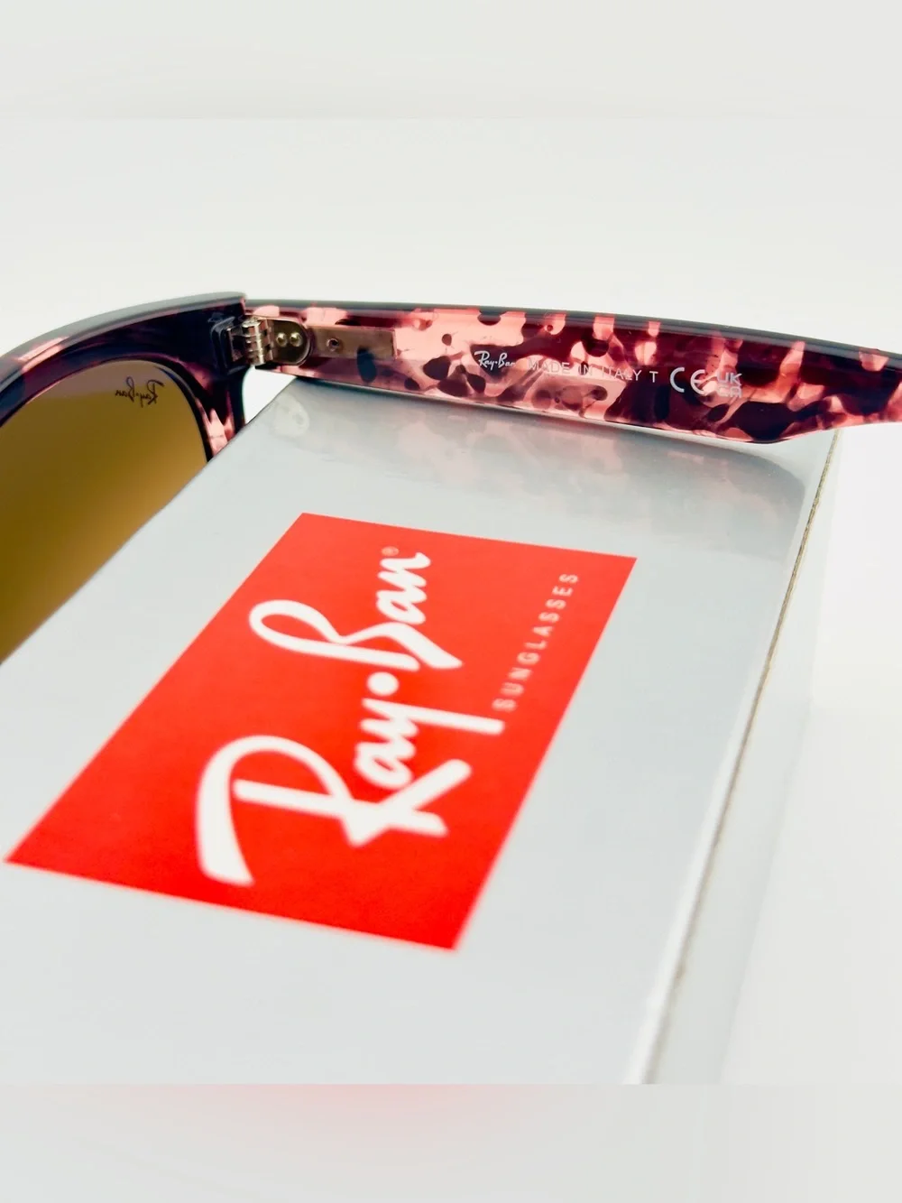 Ray-Ban Wayfarer Way Women’s Sunglasses RB2241 Polished pink Havana Brown Lenses